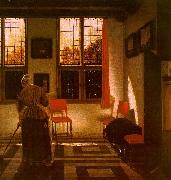 ELINGA, Pieter Janssens Room in a Dutch House g oil
